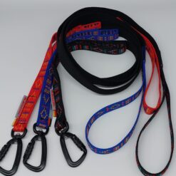 Zugleine CaniX Leash “Indian Summer” Collection rot, blau, schwarz