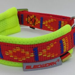 Hundehalsband Racing Collar - Arctic Indian Summer rot, neongelb